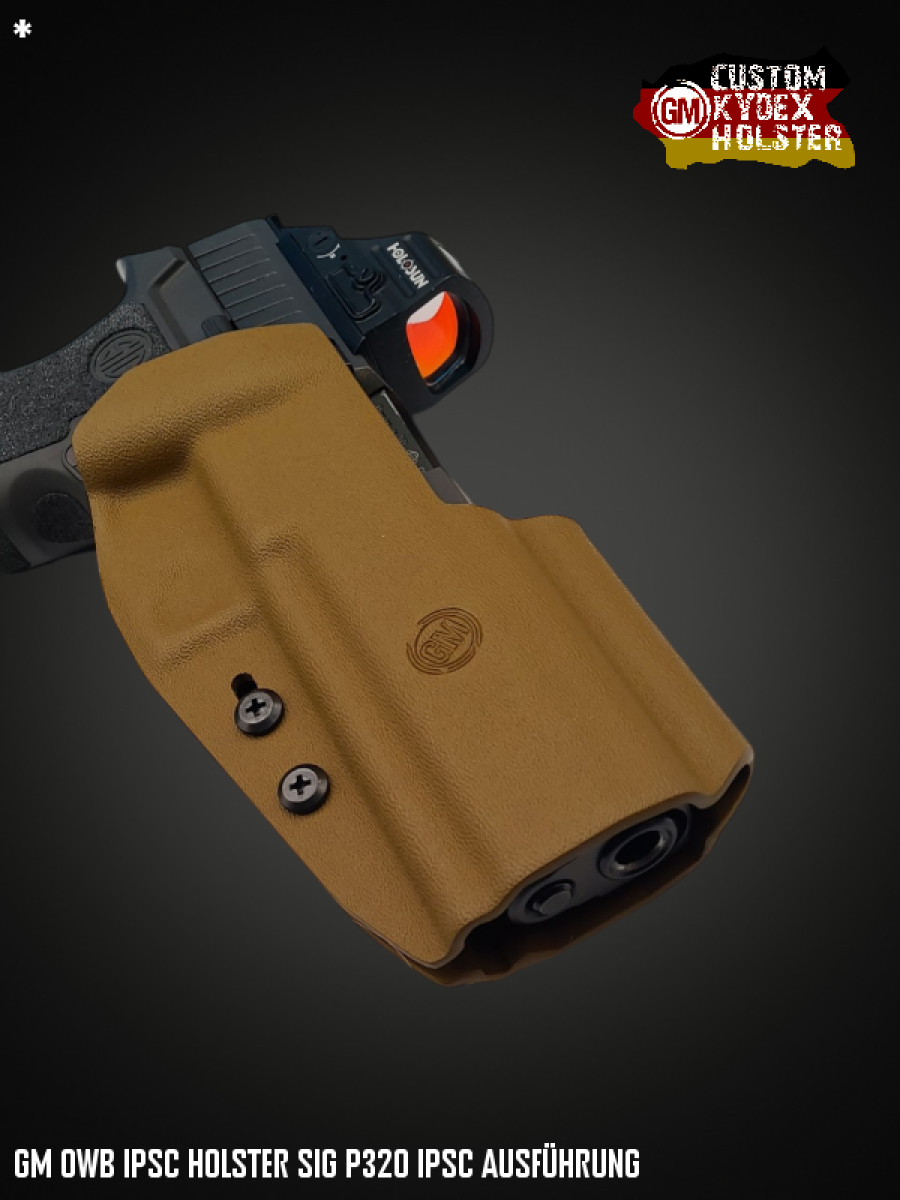 GM OWB Custom Kydex Holster Multi Mount IPSC Sig Sauer P320